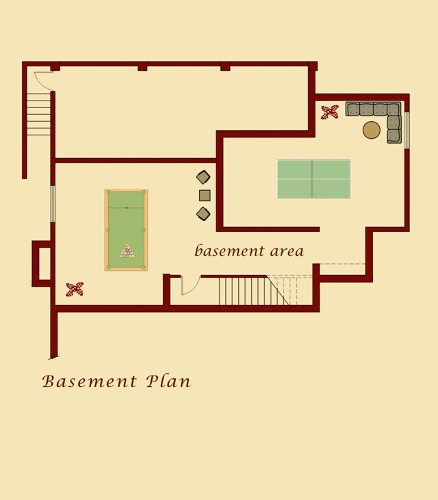 Van Model Basement Plan