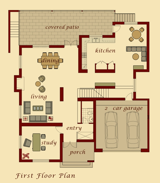 Van Model First Floor Plan